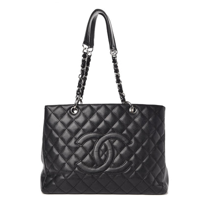 Chanel Caviar Quilted Grand Shopping Tote GST Black 1 of 9