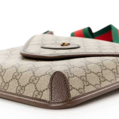 Gucci GG Supreme Monogram Web Medium Neo Vintage Flap Messenger Bag Beige New Acero 11 of 11