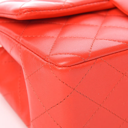 Chanel Lambskin Quilted Mini Rectangular Flap Red 8 of 12