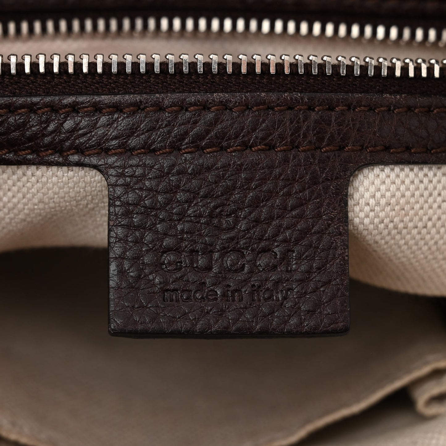 Monogram Medium Techno Horsebit Shoulder Flap Bag Dark Brown