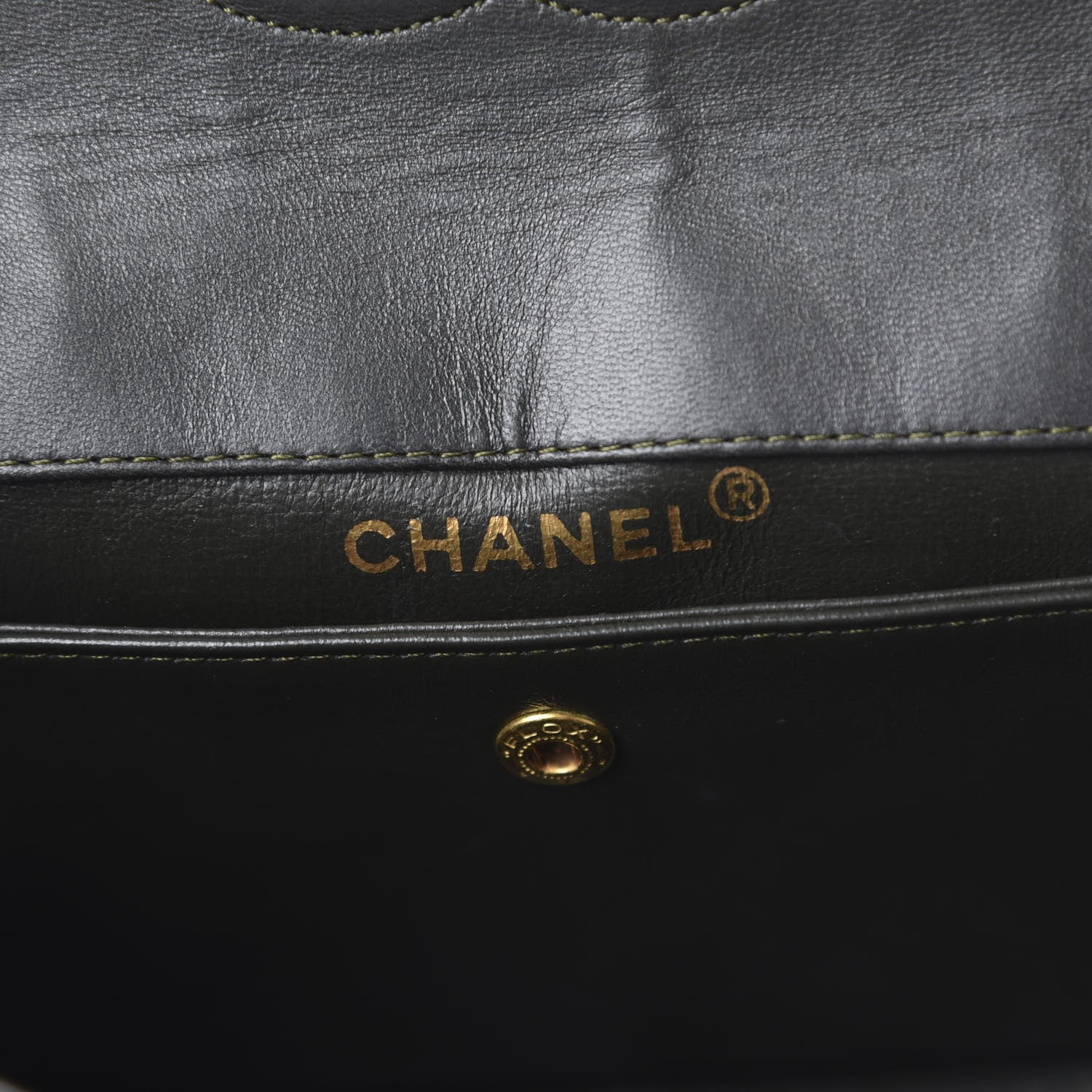 Chanel Lambskin Quilted Small Single Flap Dark Grey 9 of 11