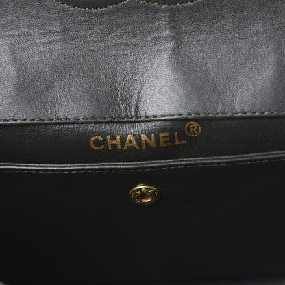Chanel Lambskin Quilted Small Single Flap Dark Grey 9 of 11