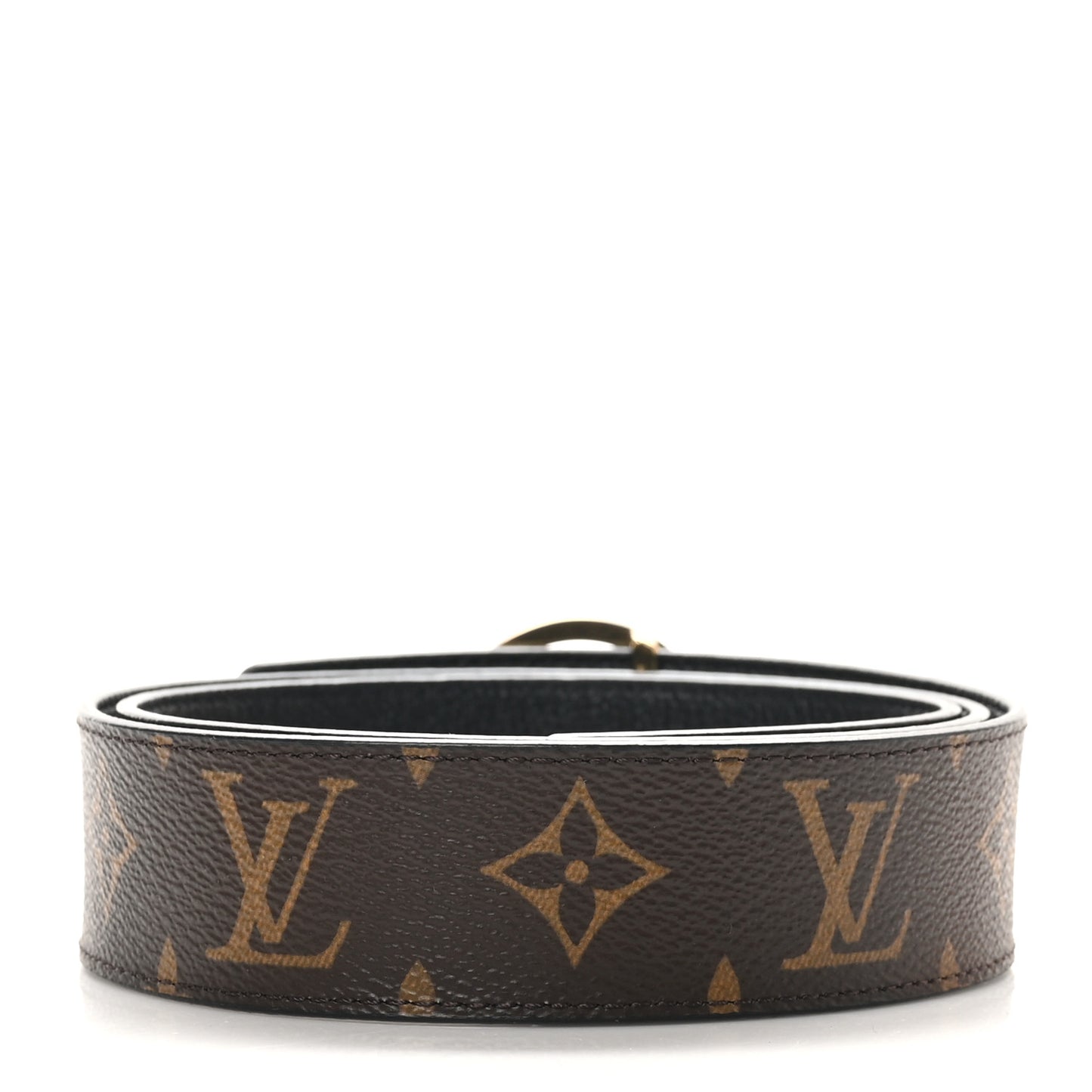 Monogram LV Circle 35mm Reversible Belt  85 34 Black