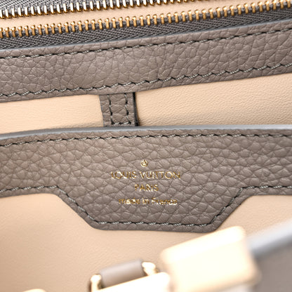 Louis Vuitton Taurillon Moonstone Capucines MM  Galet 6 of 10