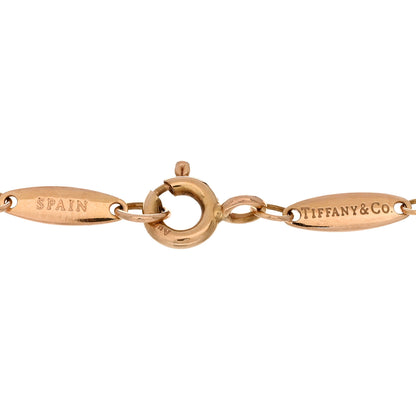 Tiffany 18K Rose Gold Diamond .10ct Elsa Peretti Diamonds by the Yard Bracelet 4 of 4