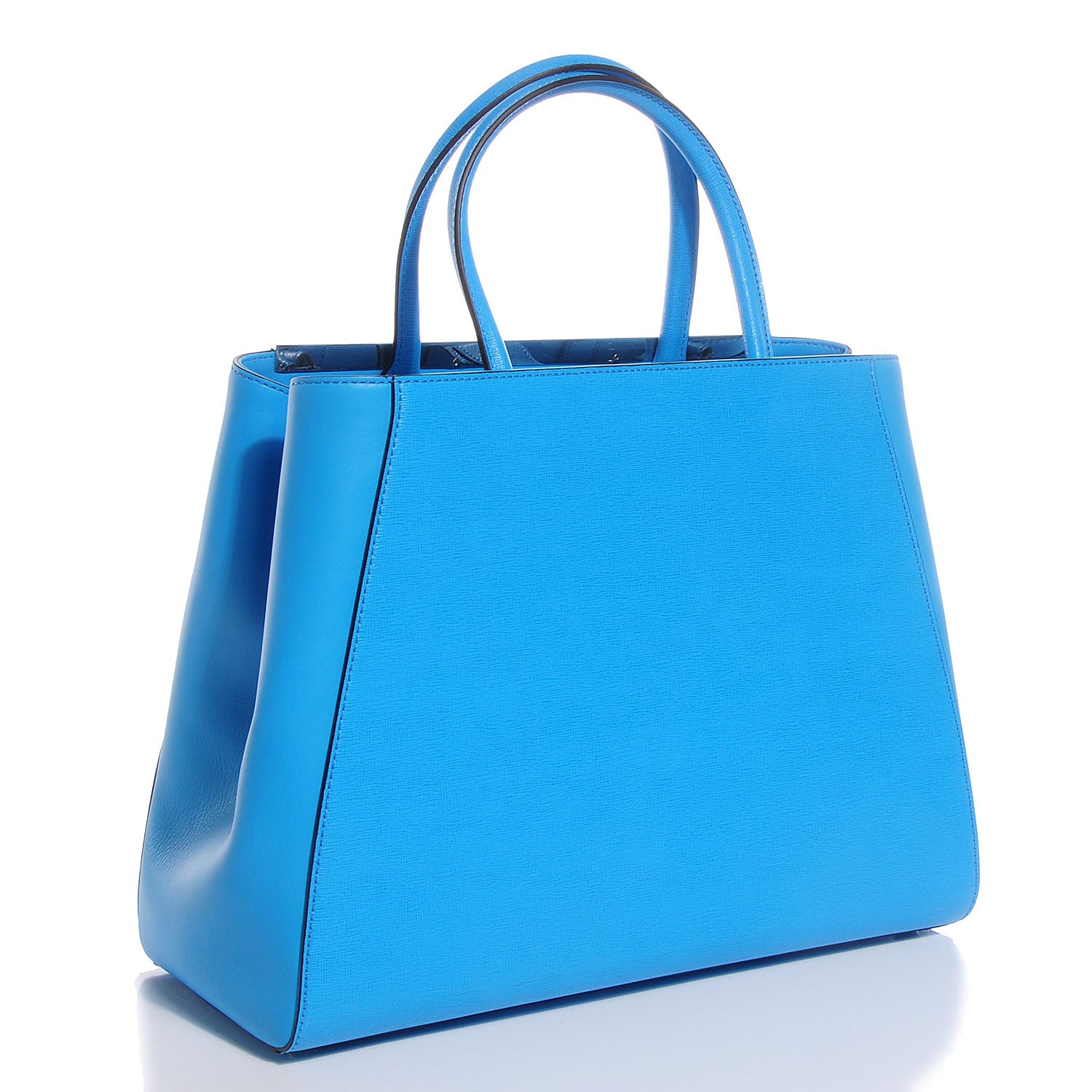 Fendi Vitello Elite Medium 2Jours Tote Maldives 3 of 9