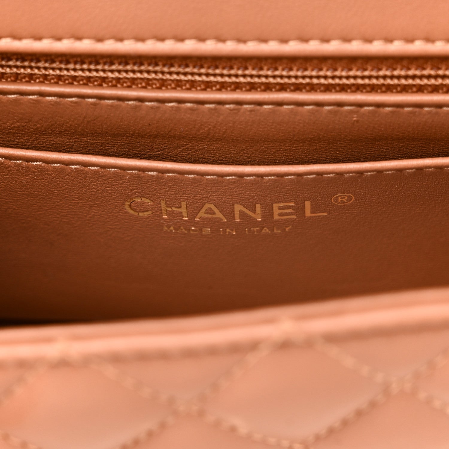 Chanel Lambskin Quilted Mini Rectangular Flap Brown 6 of 11