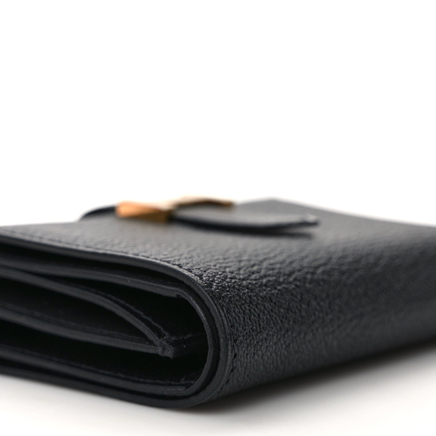 Hermes Epsom Tri-Fold Compact Bearn Wallet Black 7 of 9