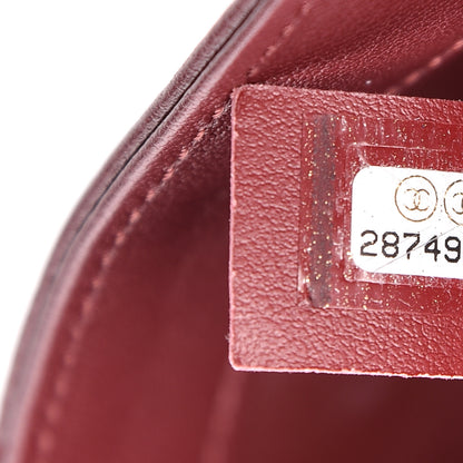 Chanel Lambskin Quilted Small Easy Carry Flap Burgundy 9 of 10