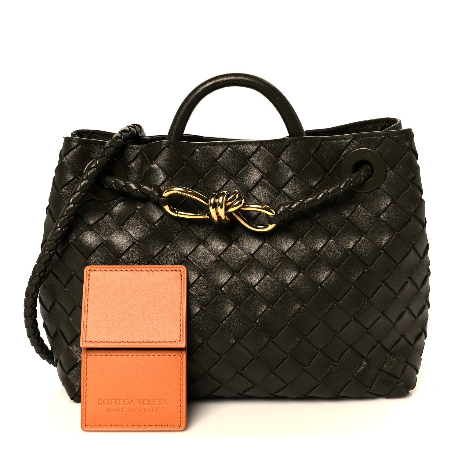 Bottega Veneta Nappa Intrecciato Small Andiamo Shoulder Bag Cypress 3 of 12