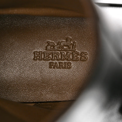 Hermes Goatskin Dora Ankle Boots 38 Black 7 of 11