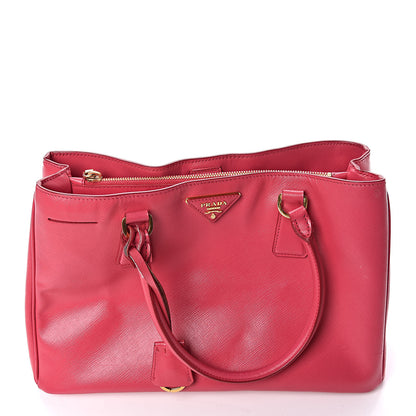 Prada Saffiano Lux Small Tote Peonia 9 of 19