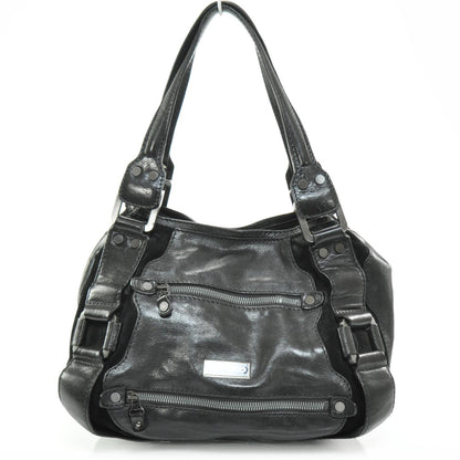 Jimmy Choo Leather Suede Mahala Black 1 of 8