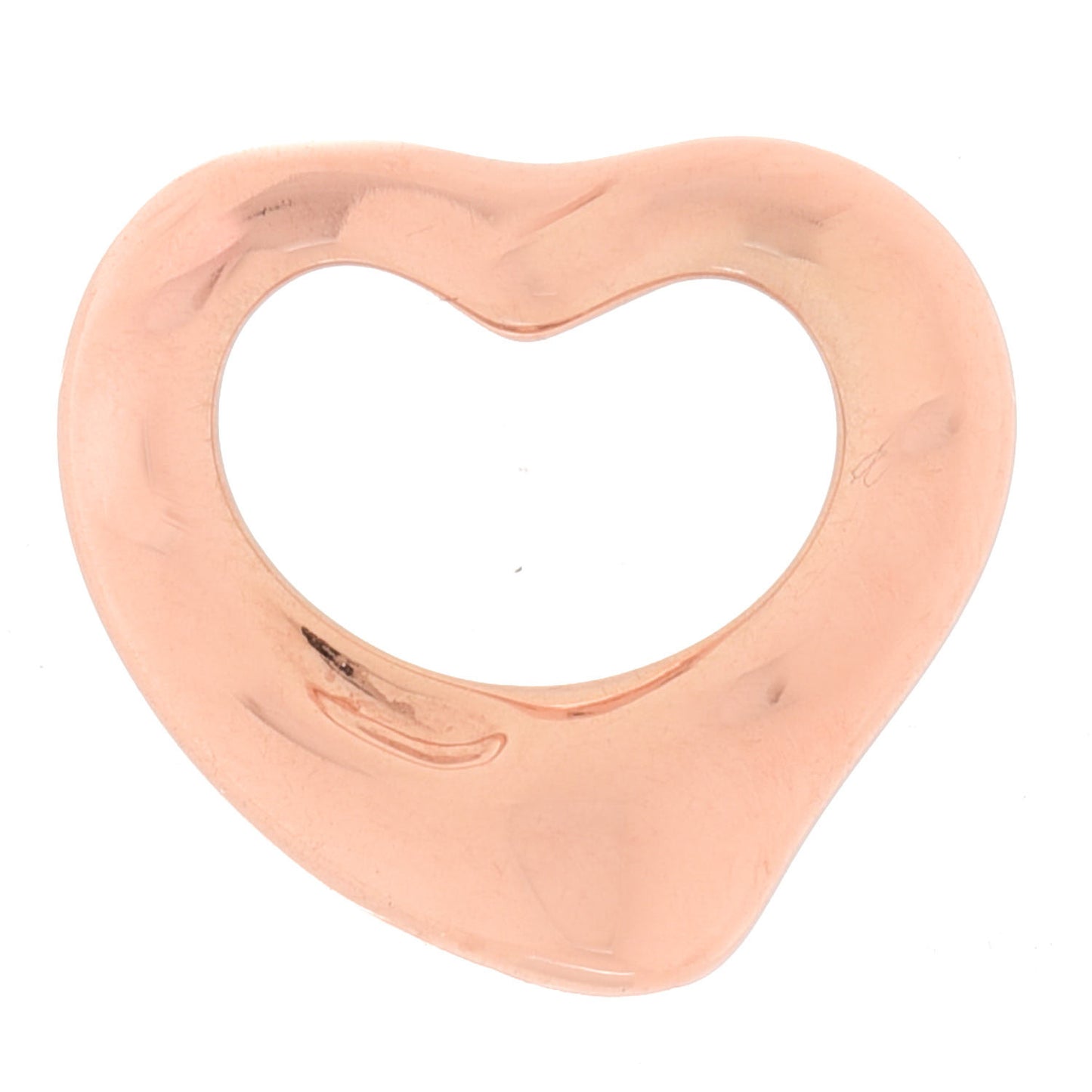 18K Rose Gold 11mm Elsa Peretti Open Heart Pendant