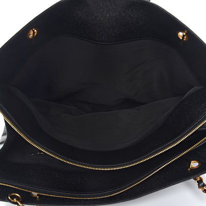 Chanel Caviar XL Weekender Bag Black 5 of 12