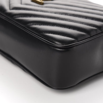 Saint Laurent Calfskin Matelasse Monogram Lou Camera Bag Black 7 of 10