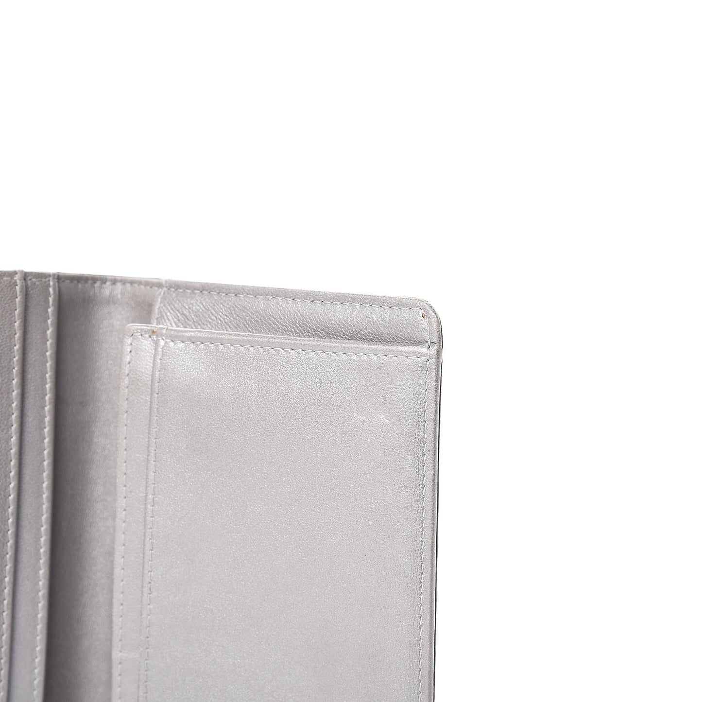 Lambskin Camellia Embossed Yen Wallet Black