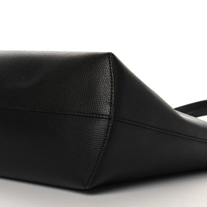 Fendi Vitello Vienna Enamel F is Fendi Shopping Tote Black Taupe 11 of 14