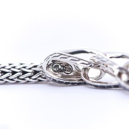 John Hardy Sterling Silver Black Sapphire Classic Chain Braided Bracelet 3 of 3