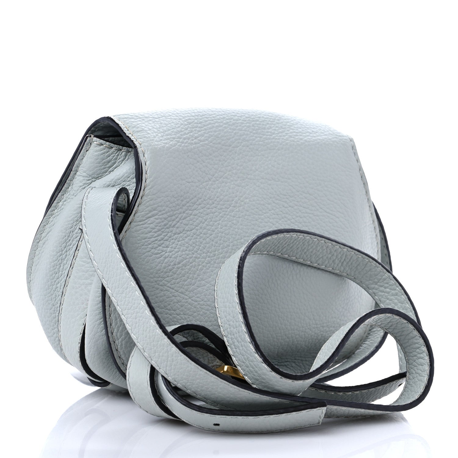 Chloe Calfskin Mini Marcie Round Crossbody Bag Light Cloud 3 of 9