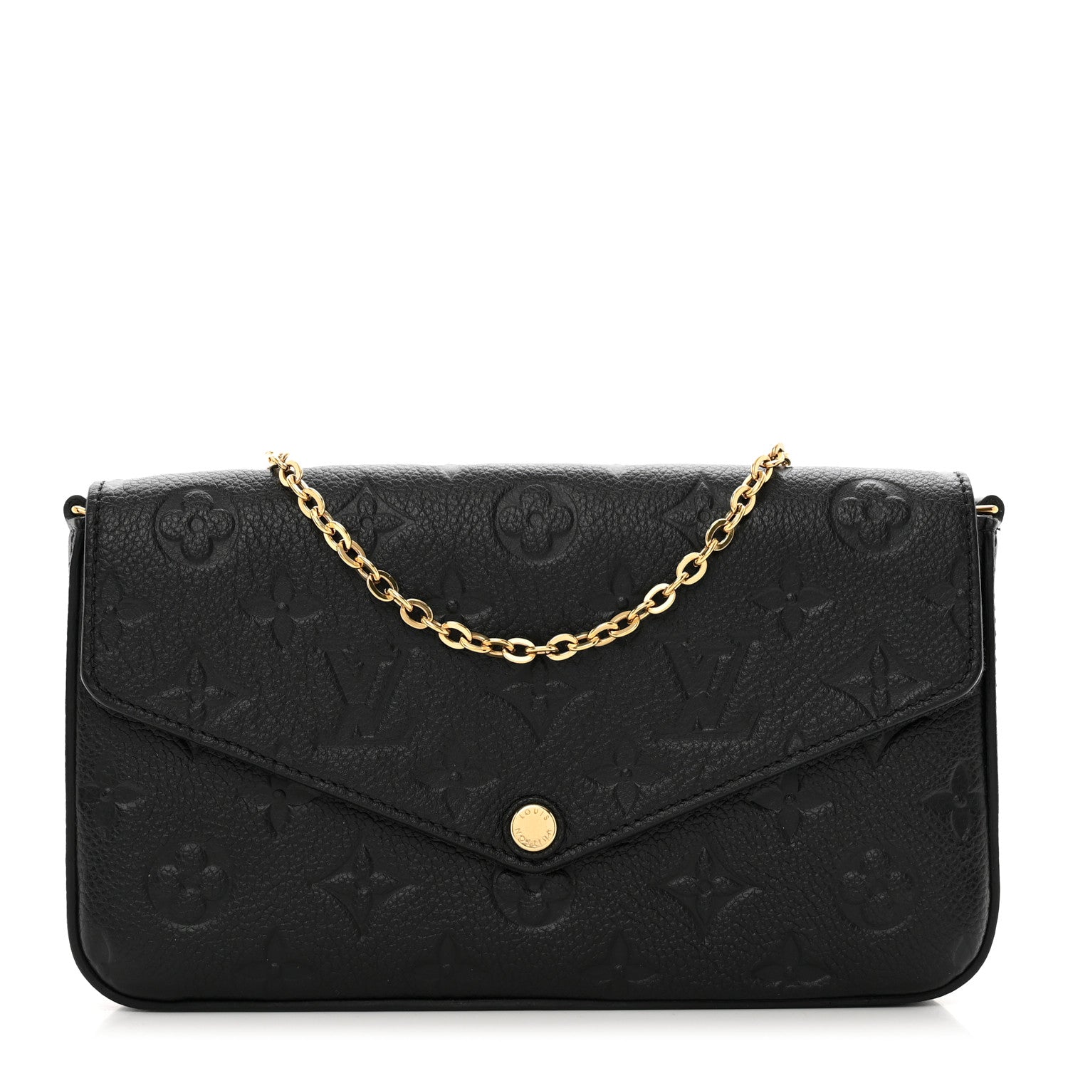 Louis Vuitton Empreinte Pochette Felicie Chain Wallet Black 3 of 11