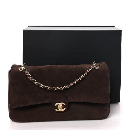 Chanel Suede Calfskin Small Souplissimo Maxi Flap Dark Brown 10 of 10