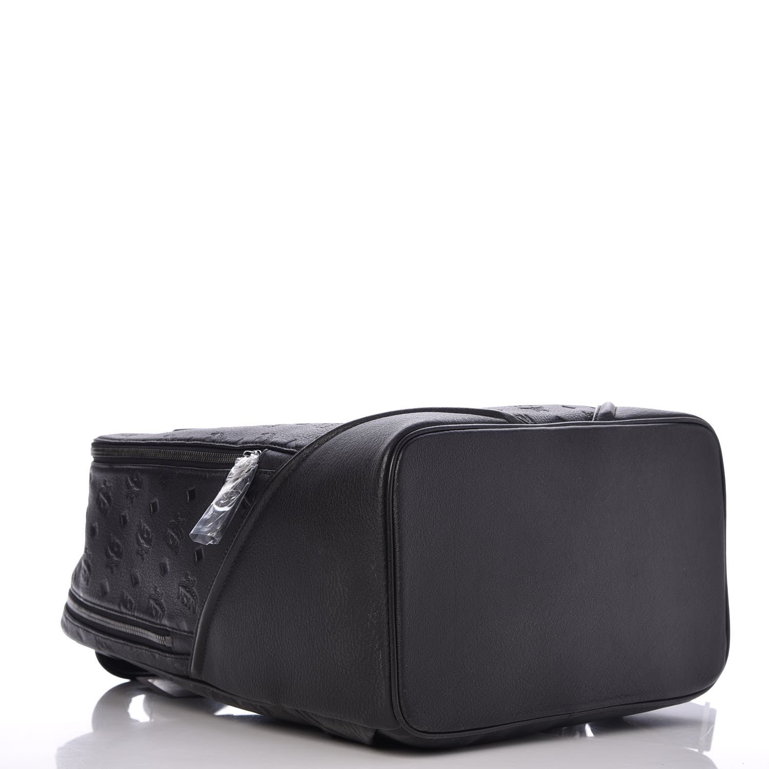 MCM Calfskin Ottomar Monogram Duke Backpack Black 4 of 9