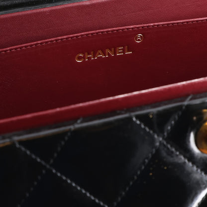 Chanel Patent Quilted Vanity Train Case Black 5 of 10