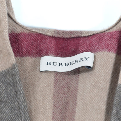 Burberry Merino Wool Cashmere Collette Smoked Check Cape Scarf Scarf Trench 3 of 5
