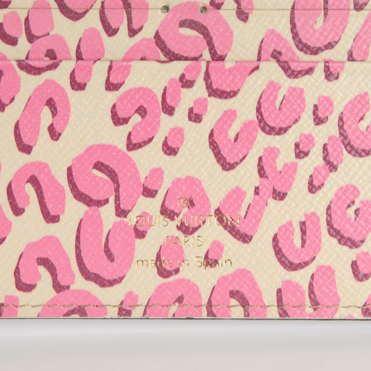 Monogram Leopard Insolite Wallet Blanc Corail