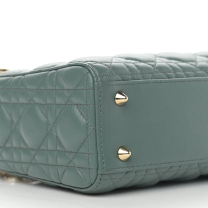 Christian Dior Lambskin Cannage Small My ABCDior Lady Dior Army Green 9 of 11