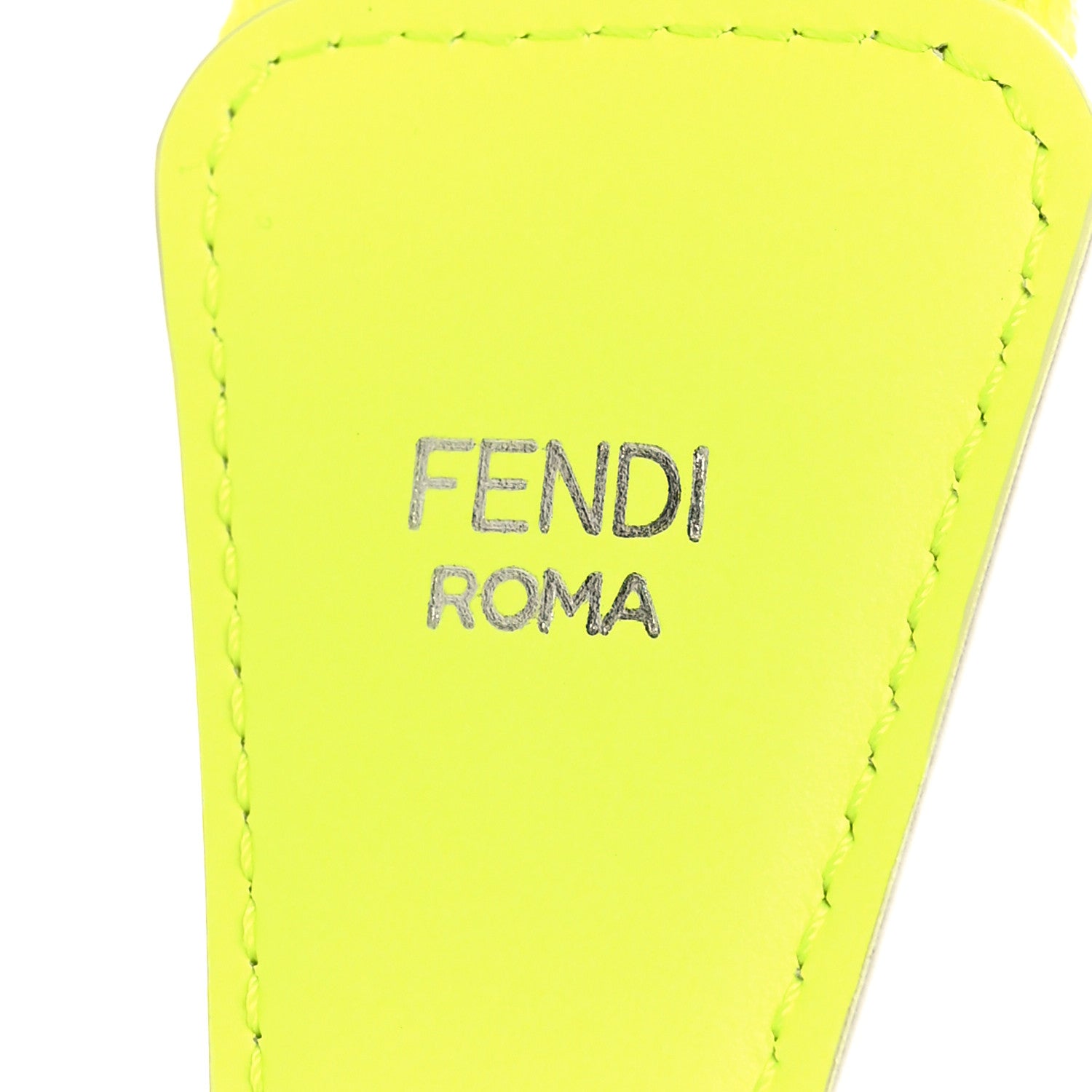 Fendi Ribbon Vitello Seta FF 1974 Adjustable Strap You Yellow 4 of 5