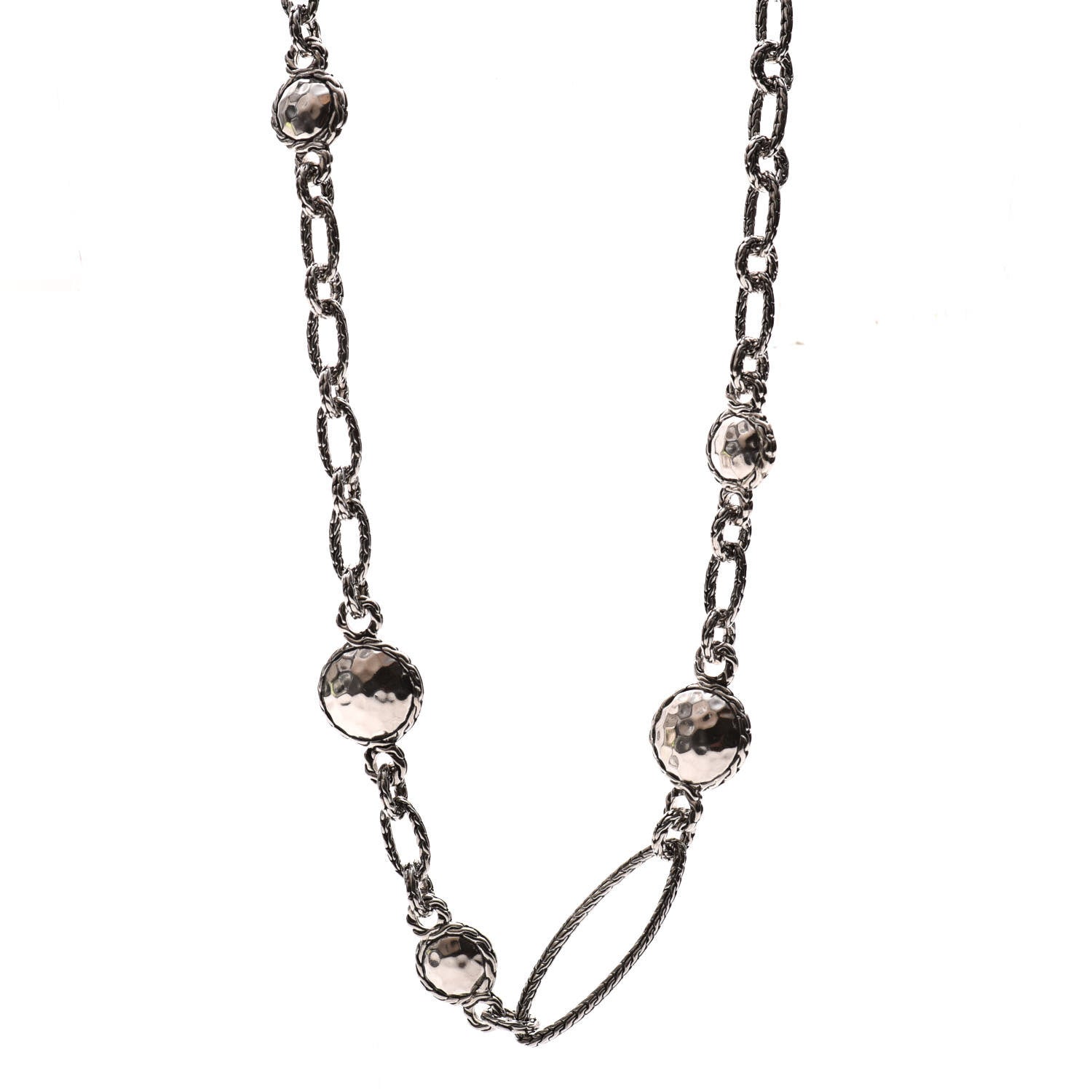 John Hardy Sterling Silver Palu Link Necklace 1 of 3