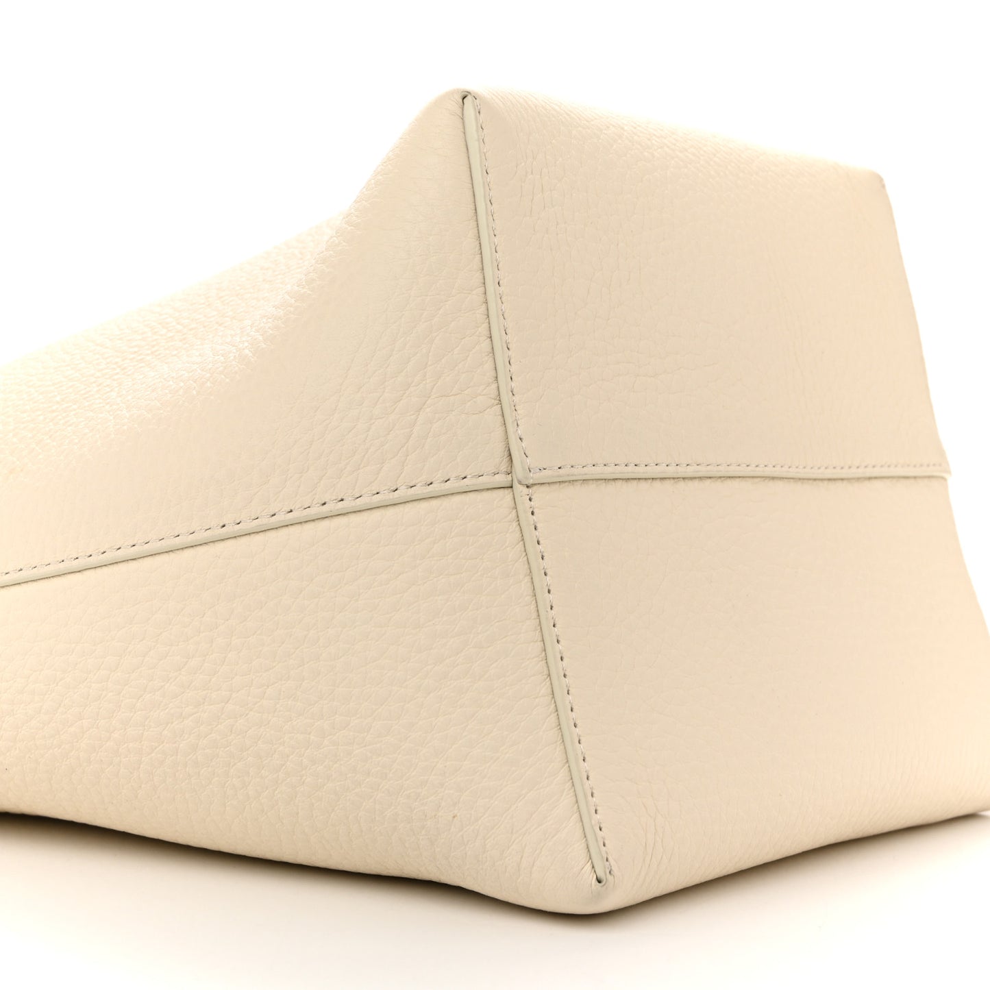 Grained Calfskin Medium N/S Park Tote Ivory