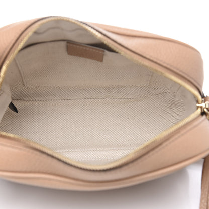 Gucci Pebbled Calfskin Small Soho Disco Bag Rose Beige 4 of 10