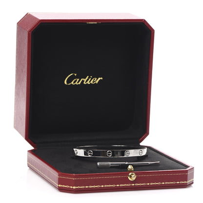 Cartier Platinum LOVE Bracelet 19 7 of 7