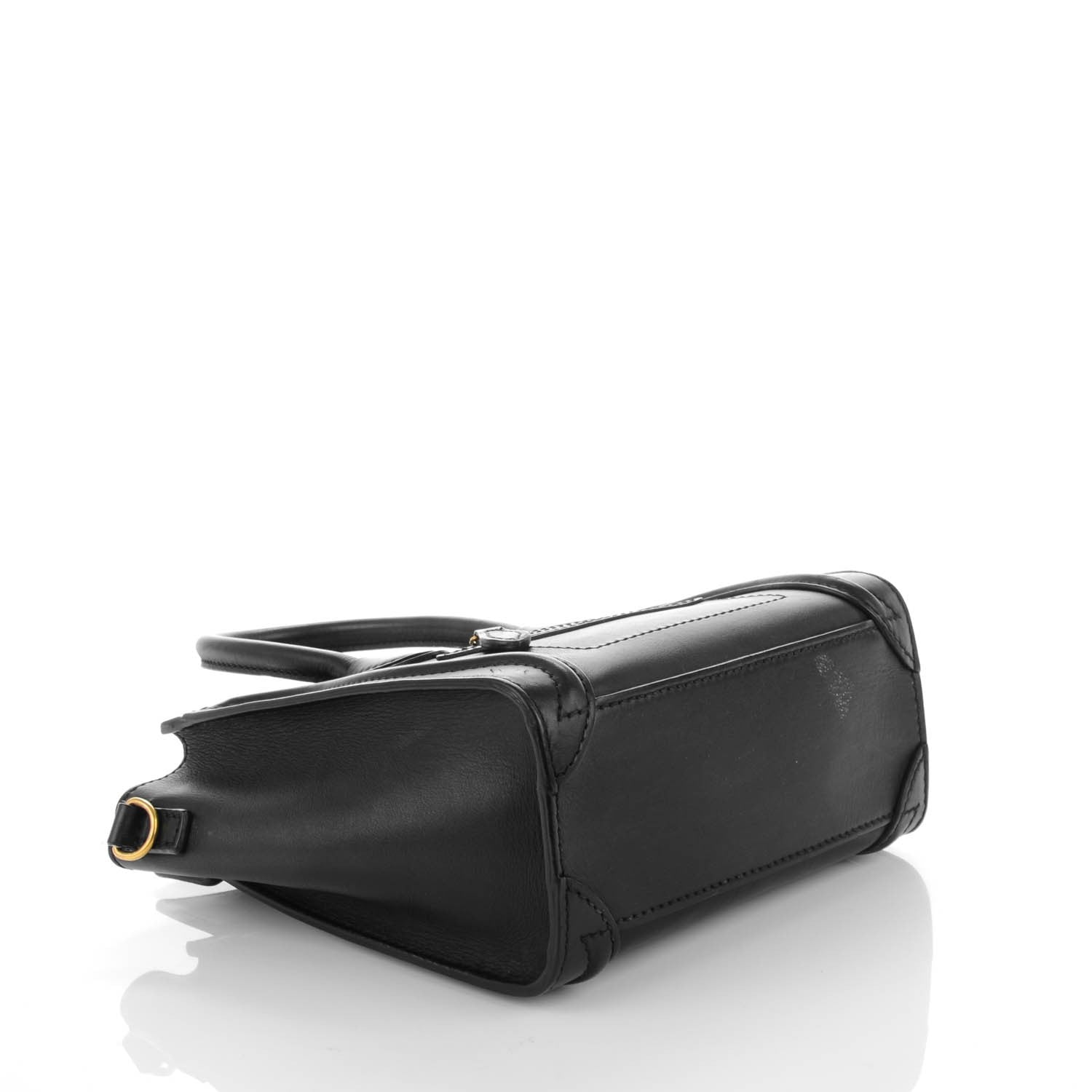 Celine Smooth Calfskin Nano Luggage Black 5 of 7