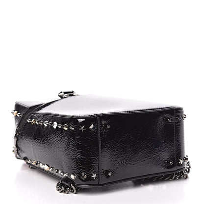 Christian Louboutin Vintage Patent Calfskin Rubylou Backpack Black 4 of 9