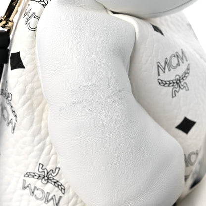 MCM Calfskin Visetos Rabbit Zoo Doll Crossbody White 12 of 12
