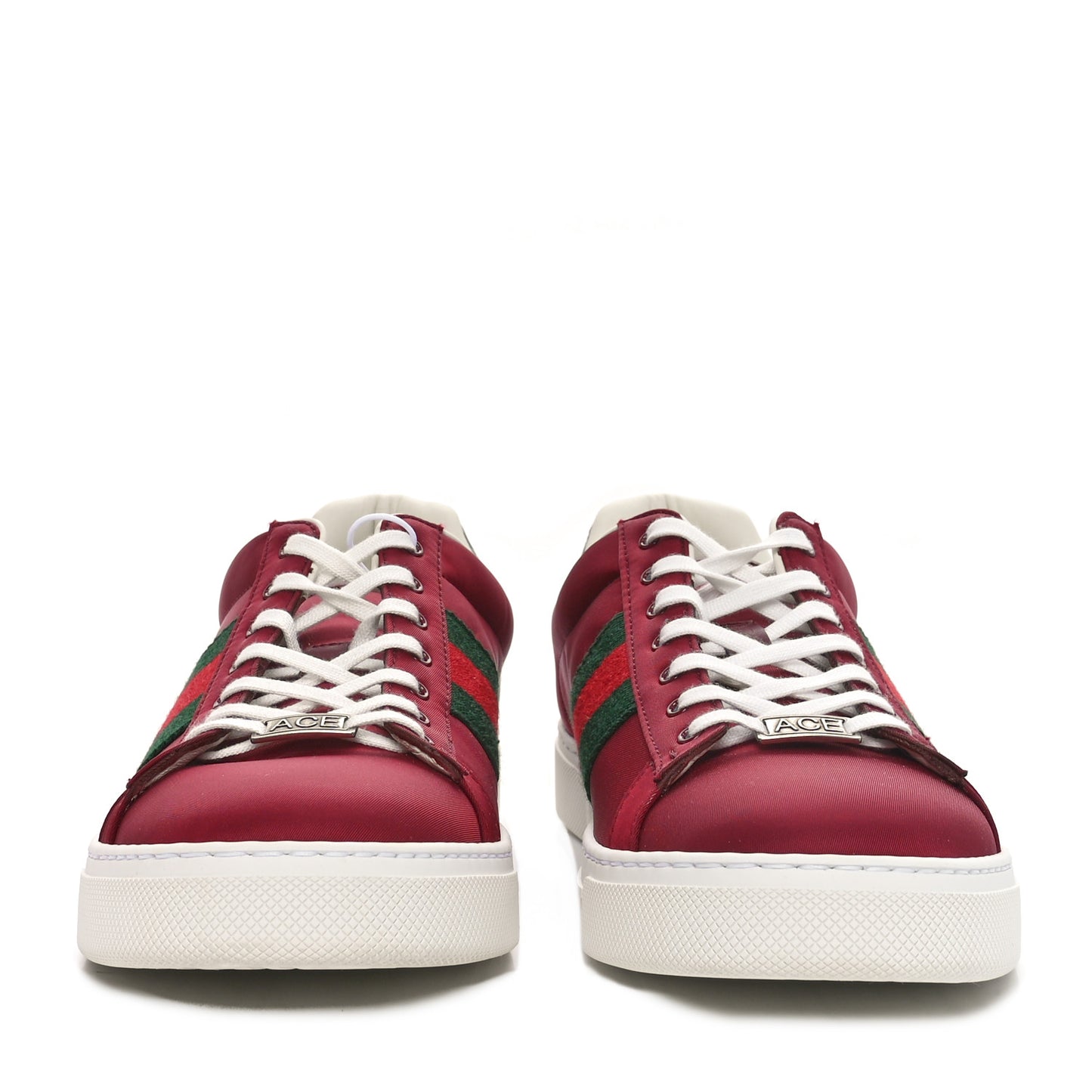 Econyl Nylon Diva Crocodile Web Mens Ace Sneakers 11 Rosso Ancora Vert