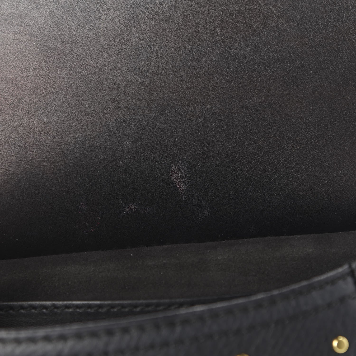 Burberry Soft Grain Calfskin Studded Baby Bridle Saddle Bag Black 12 of 13