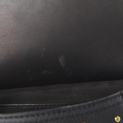 Burberry Soft Grain Calfskin Studded Baby Bridle Saddle Bag Black 12 of 13