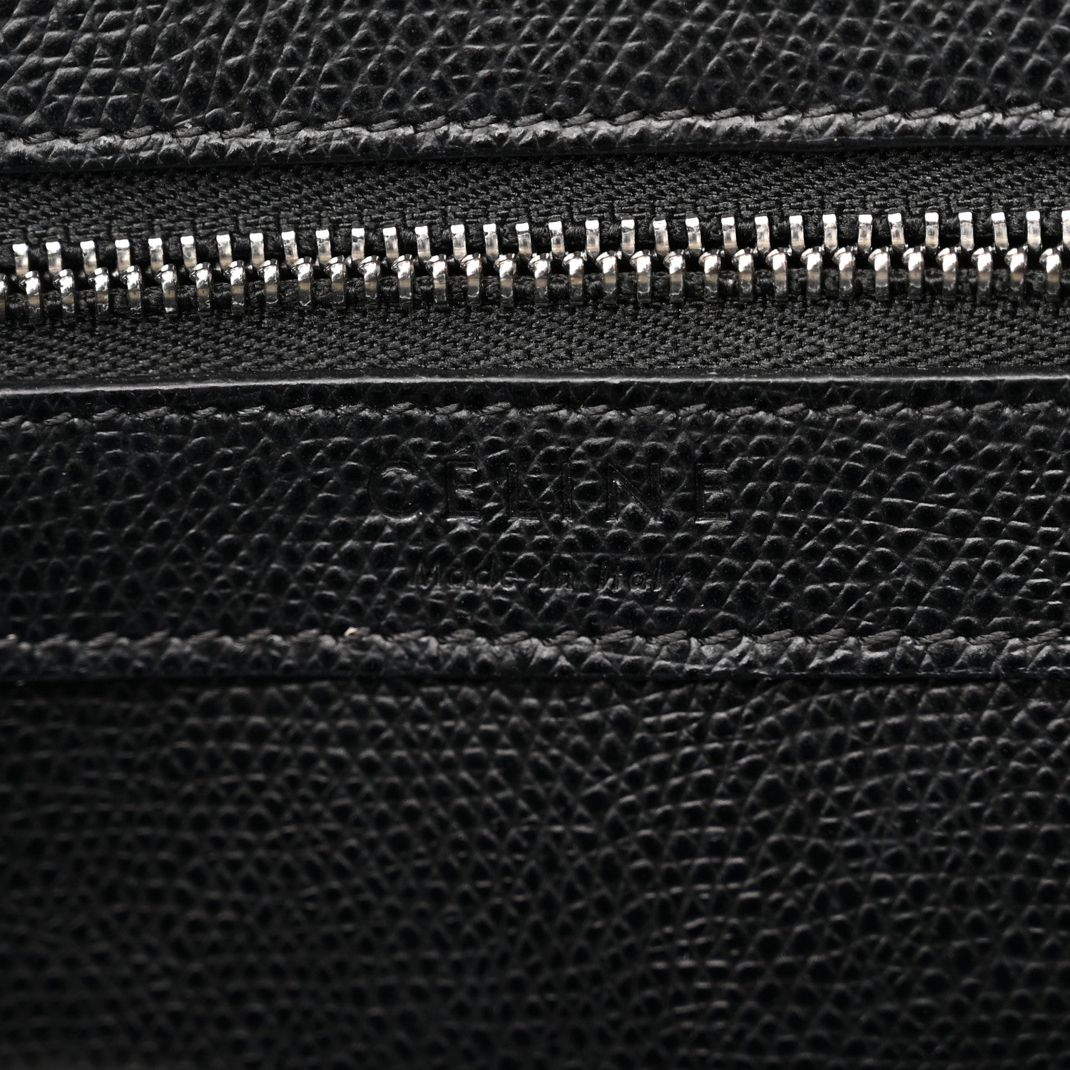 Celine Grained Calfskin Small Vertical Cabas Black 6 of 10
