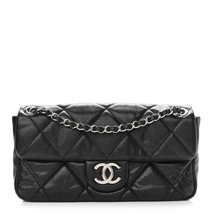 Chanel Glazed Caviar Quilted Small Nature Flap Bag Black 1 of 11