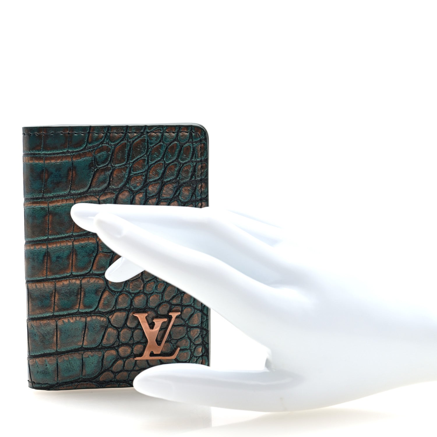 Louis Vuitton Alligator Pocket Organizer Copper 3 of 7
