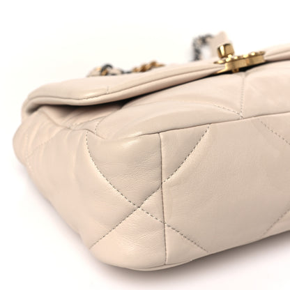 Chanel Lambskin Quilted Medium Chanel 19 Flap Beige 8 of 9