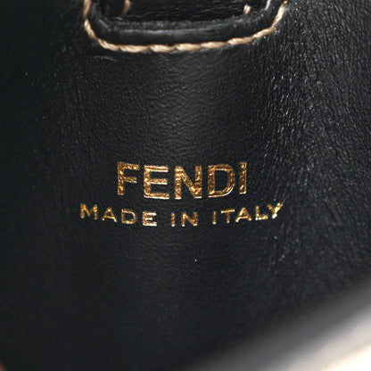 Fendi Calfskin Canvas Multi Accessory Belt Beige Black 7 of 12
