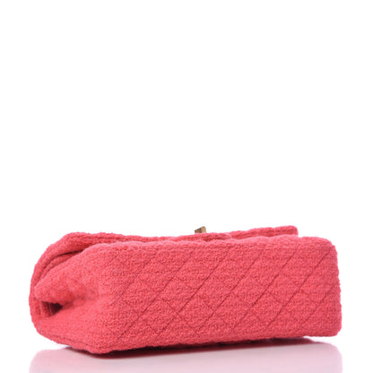 Chanel Wool Tweed Quilted 2.55 Reissue 225 Flap Pink 4 of 10