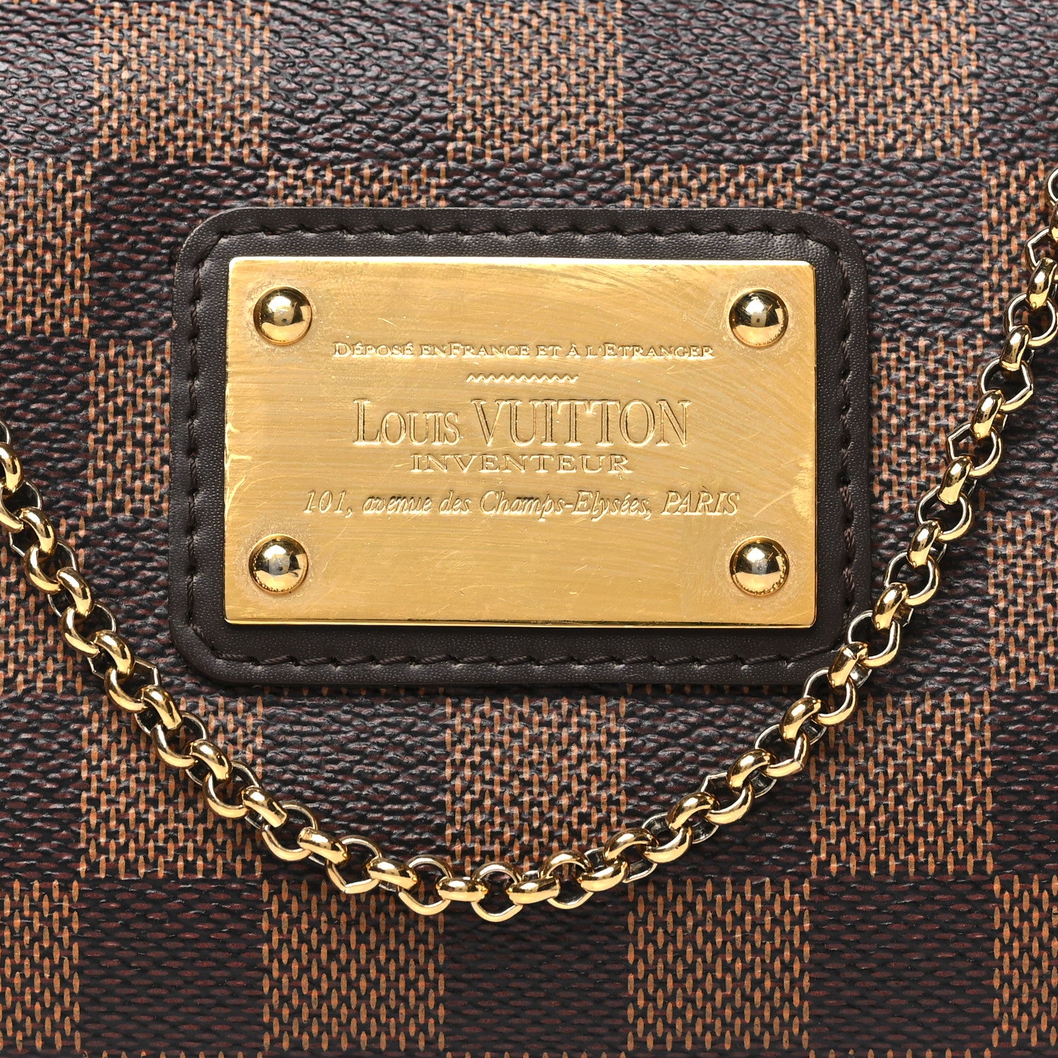 Louis Vuitton Damier Ebene Eva Clutch 7 of 10