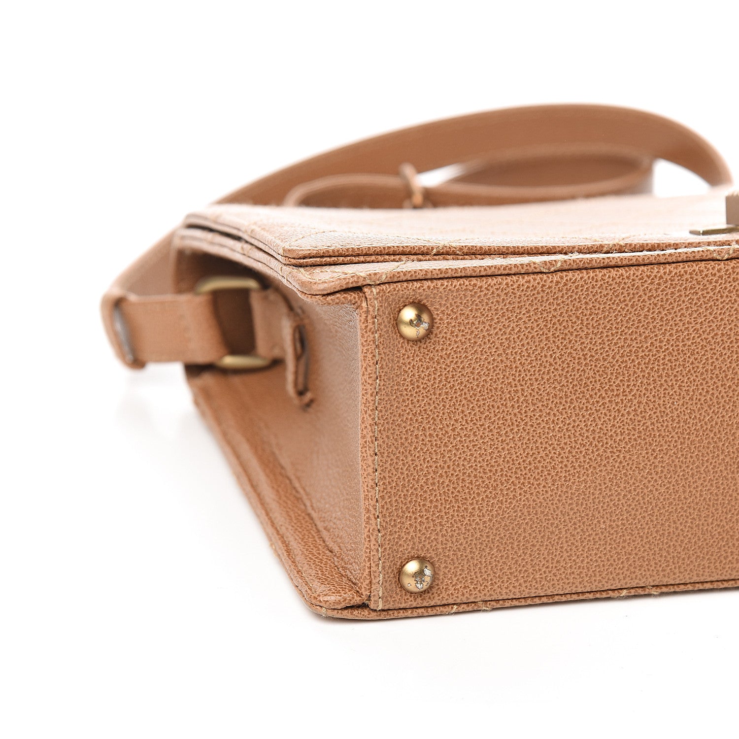 Chanel Calfskin Stitched Mademoiselle Flap Brown 8 of 10